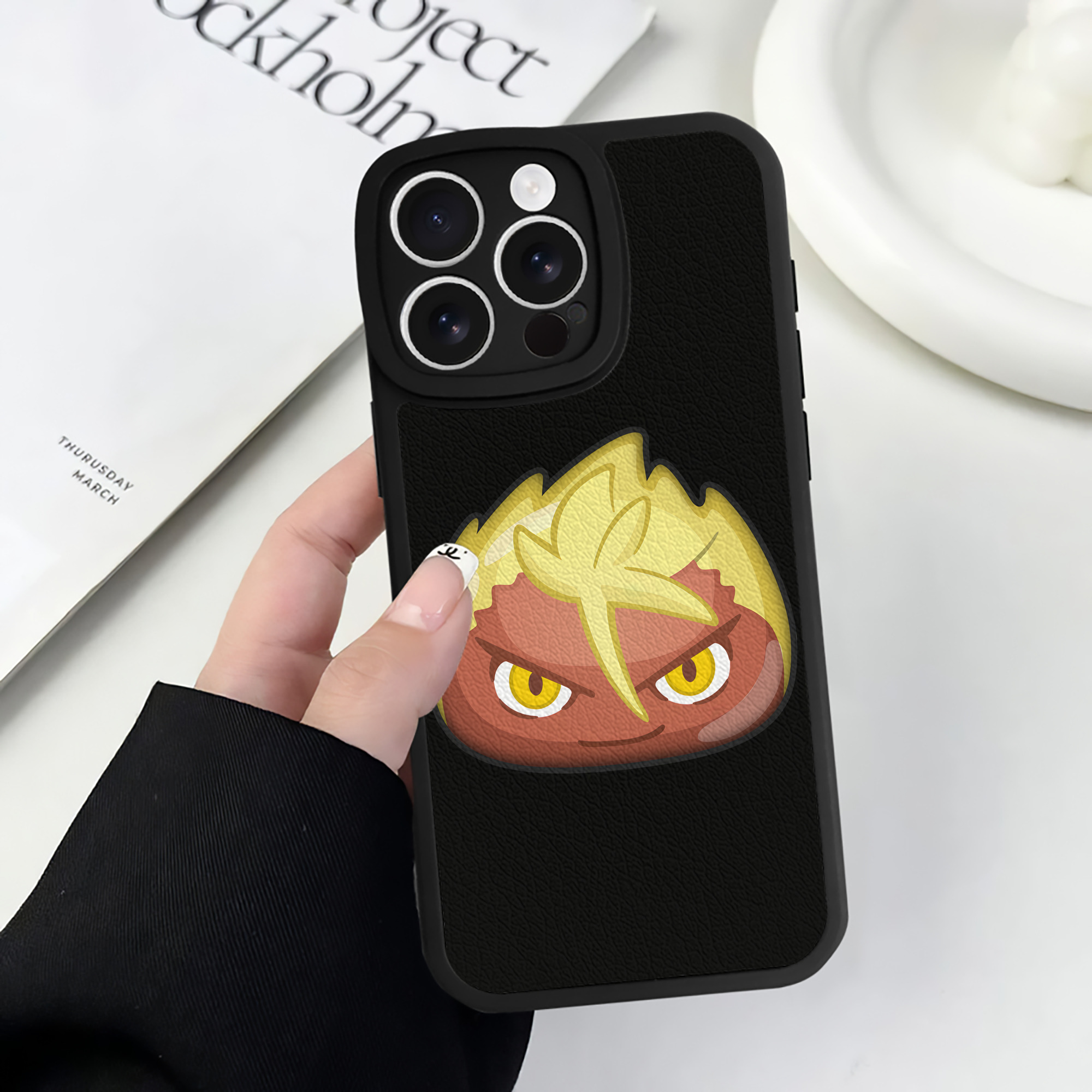 （画像用） 妖怪ウォッチ Yo-kai Watch 【iPhone 16シリーズ対応】シリコンスマホケース（レザー調） 材質：シリコン